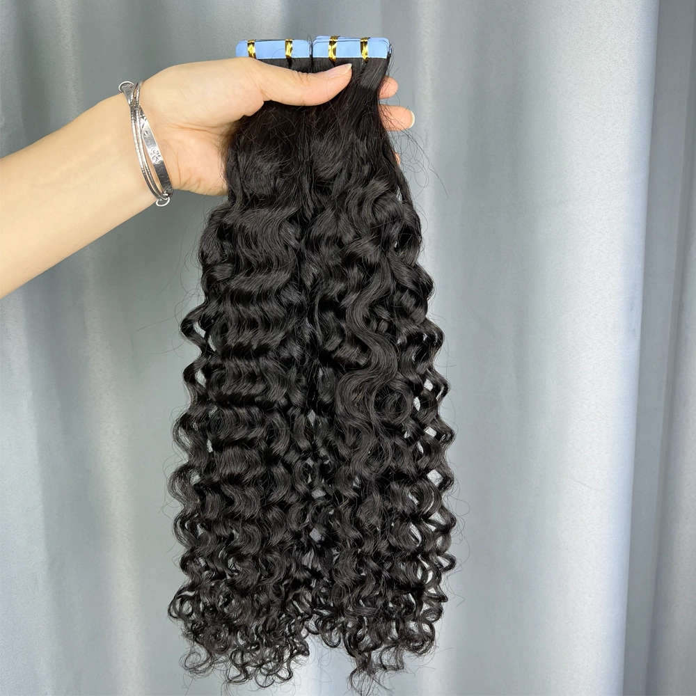 Virgin Hair Tape-in Hair Extension Deep Curly