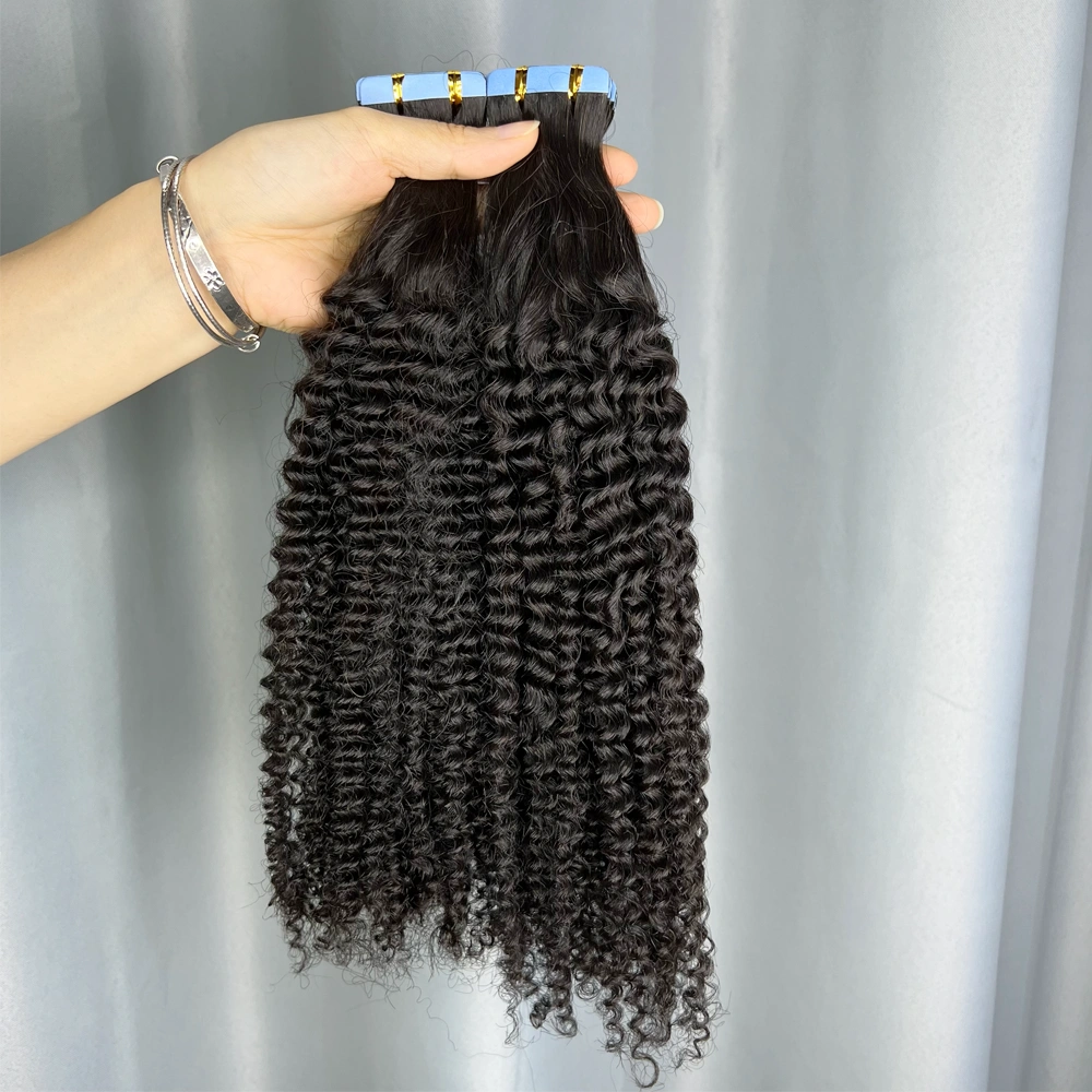 Virgin Hair Tape-in Hair Extension Kinky Curly