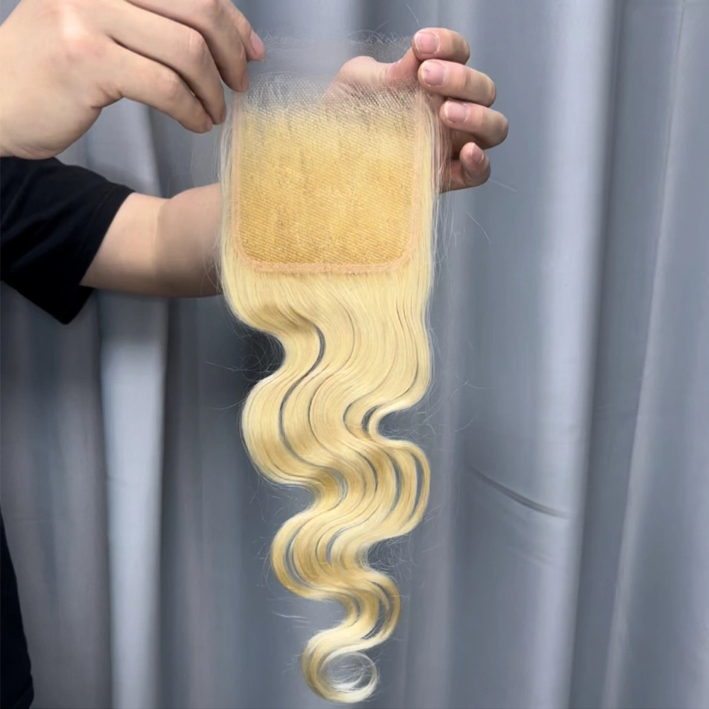 1 Piece 613 Blonde Hair 4x4 Lace Closure Body Wave