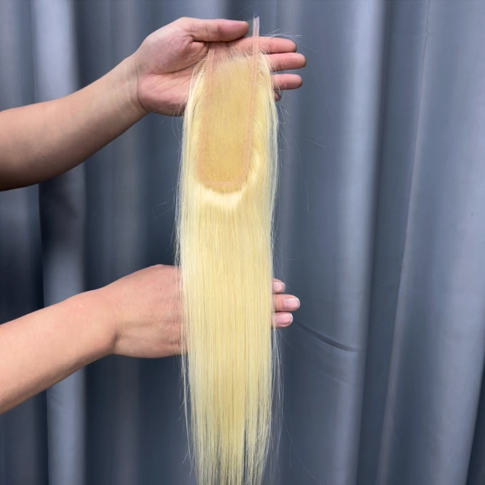 1 Piece 613 Blonde Hair 2x6 Lace Closure Straight