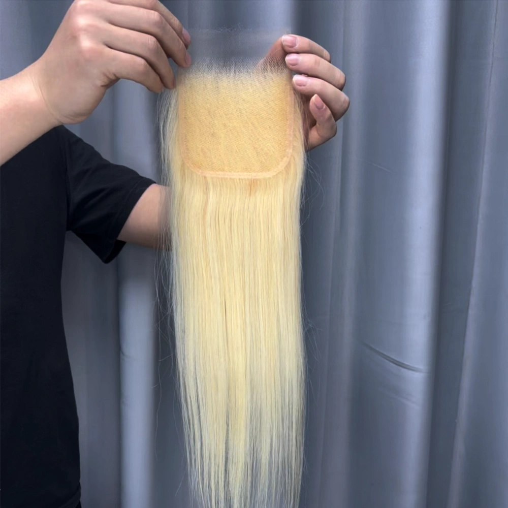 1 Piece 613 Blonde Hair 4x4 Lace Closure Straight