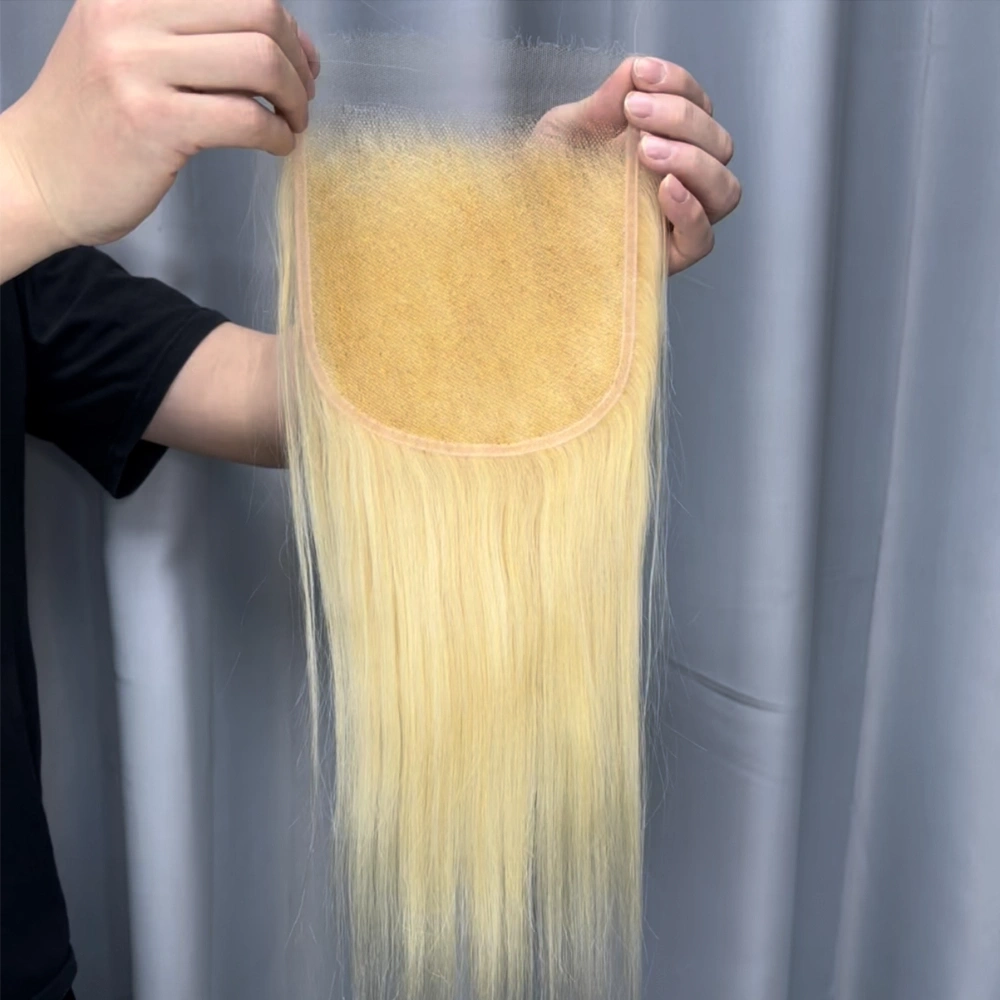 1 Piece 613 Blonde Hair 6x6 Lace Closure Straight