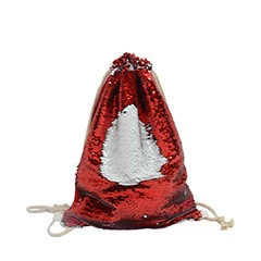 Reversible Sequin Sublimation Backpack Drawstring Bag