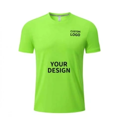 Sublimation Blank T Shirt White Polyester Shirts Crew Neck Short Sleeve for Sublimation T Shirt