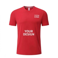 Sublimation Blank T Shirt White Polyester Shirts Crew Neck Short Sleeve for Sublimation T Shirt