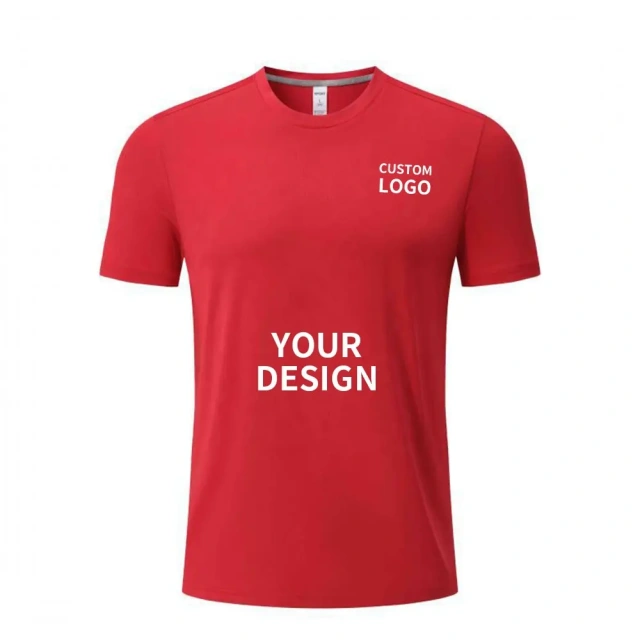 Sublimation Blank T Shirt White Polyester Shirts Crew Neck Short Sleeve for Sublimation T Shirt