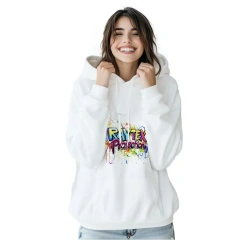 Sublimation Hoodies Polyester Pullovers Pure White Blank Hoodies Sweatshirts