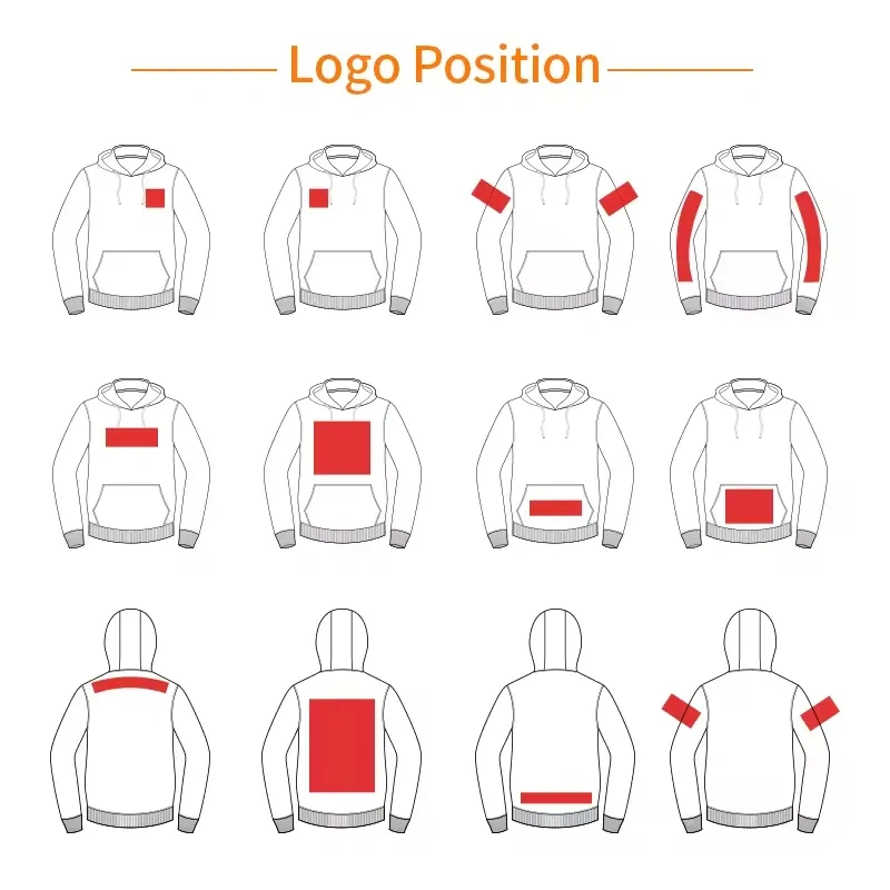 Sublimation Hoodies Polyester Pullovers Pure White Blank Hoodies Sweatshirts