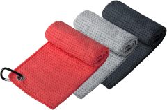 Handy Picks Microfiber Golf Towel with Carabiner Clip & Velcro Fastener