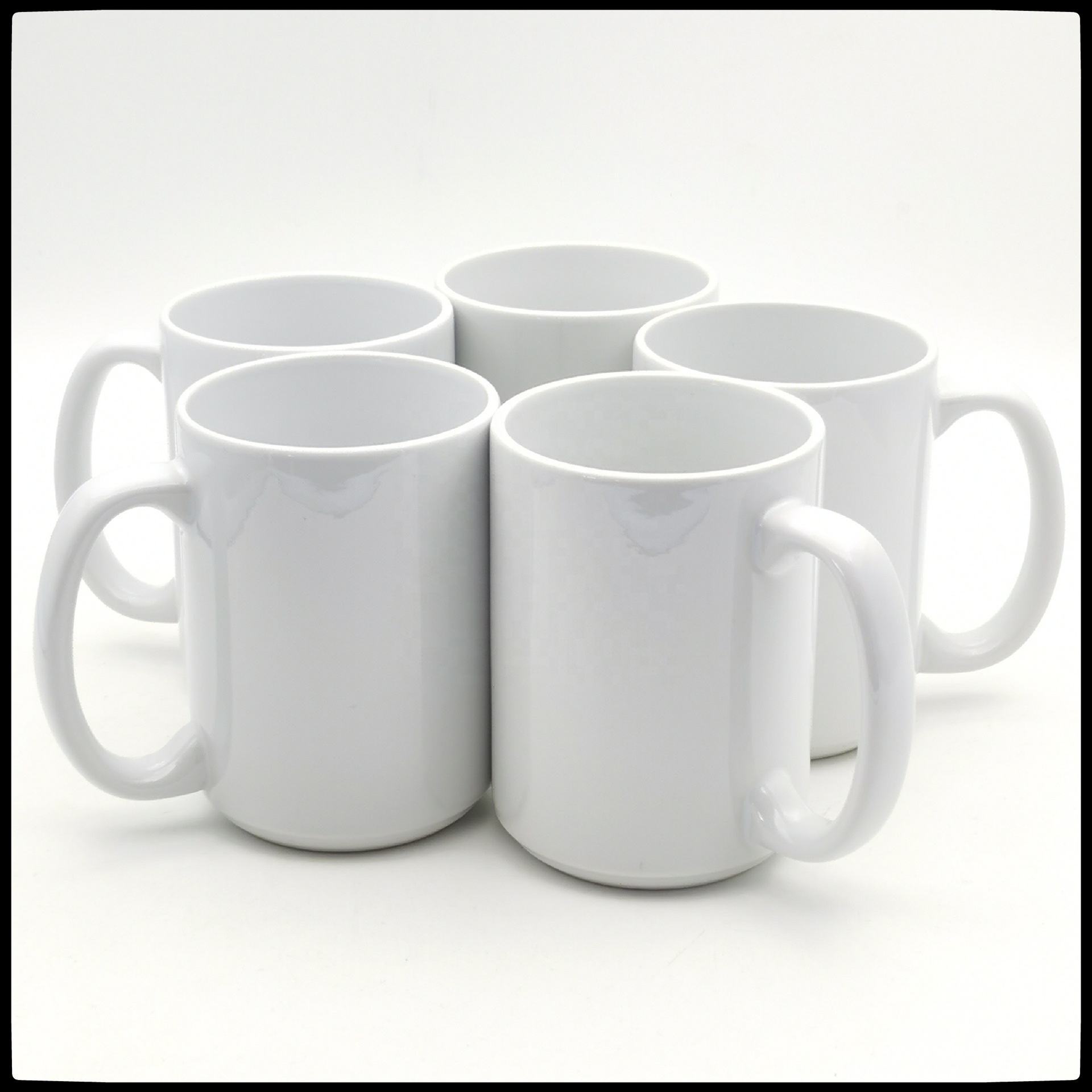 Sublimation Mugs 11 Oz, Pink Inner & Handle - Premium Coffee Cups for Heat Press Projects - Versatile Coffee Mug Design Ideal for Personalized Creations