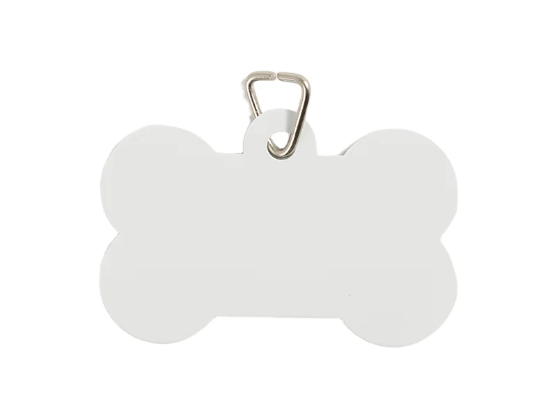 Sublimation Aluminum Double Sided Printing Bone Shape Pet Tag