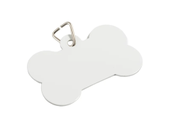 Sublimation Aluminum Double Sided Printing Bone Shape Pet Tag