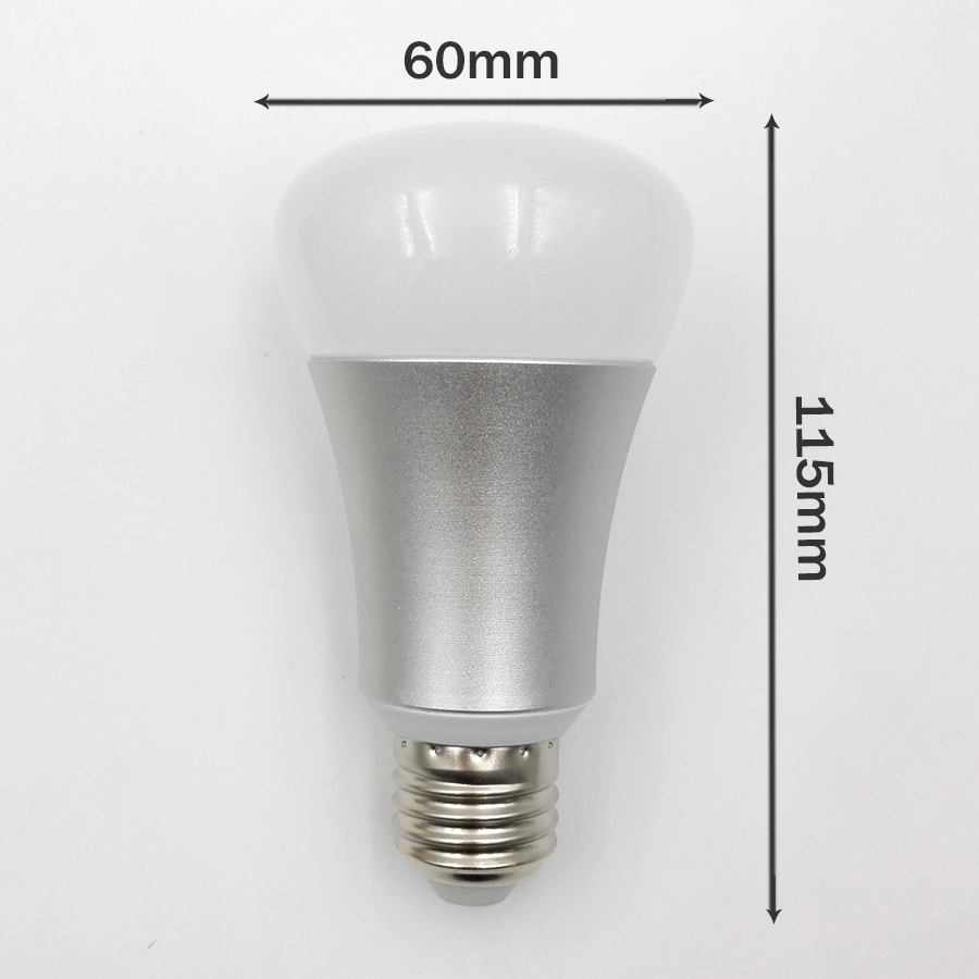 Dimmable E27 WiFi RGBW Led Bulb Light Compatible with Echo Alexa Remote Control by IOS & Android app With Feedback White Color