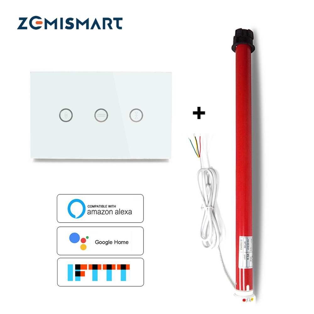 Electric Roller Blind Motor Alexa Echo Google Home Assistant control IOS Android APP control Automatic Shutters for 38mm tube