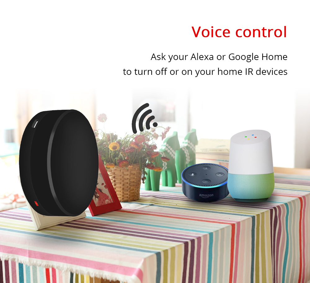 Zemismart IR Bridge Google Home Alexa Echo Control for Infrared Air-condition Fan TV Universal Remote Control