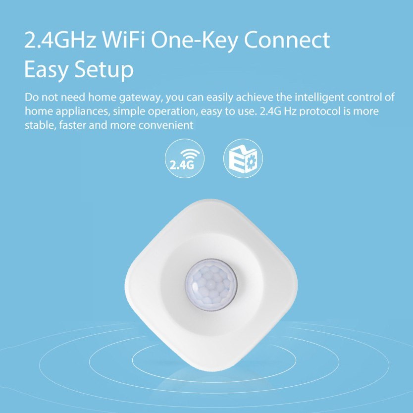 Smart Life Wifi  PIR Motion Sensor Support  Android IOS Phone APP control Infrared Wireless Alarm