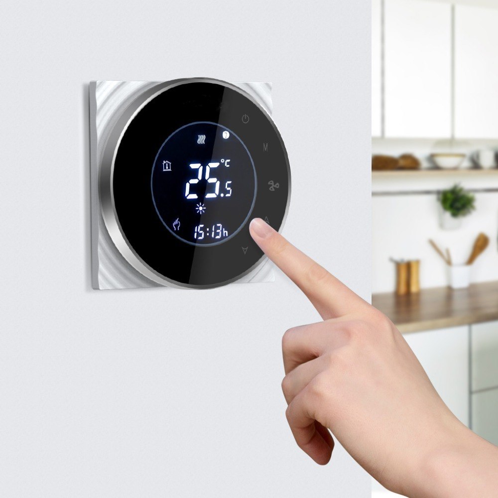 WiFi Thermostat for Air Condition Compatible with Amzon Alexa Google Home Smart Life app Control Programable