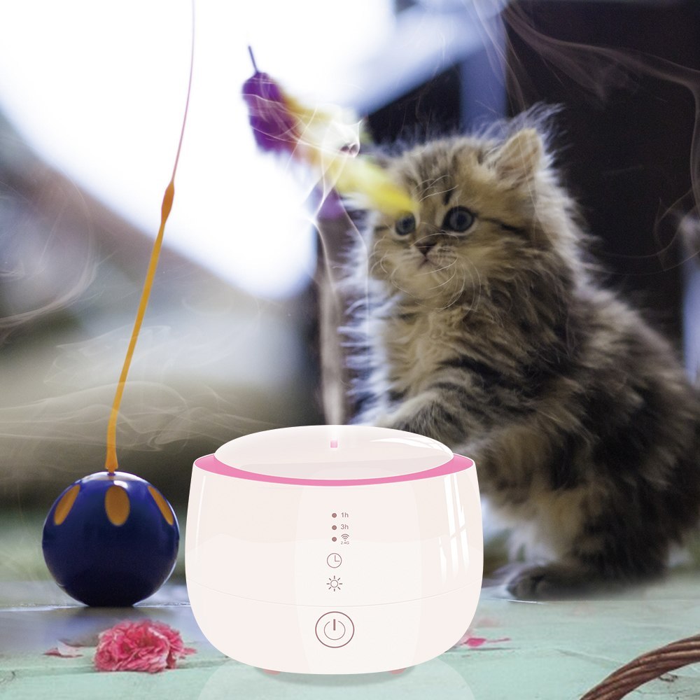 Smart Essential Oil Aroma Diffuser Cool Mist Humidifier RGB LED Desk Lamp Work with Alexa Google Home Voice APP Control