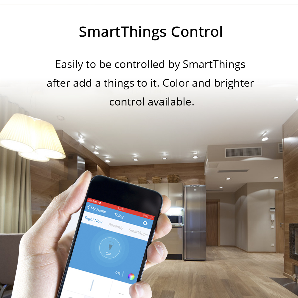 ZigBee 3.0 12W Amazon Echo Plus / Smartthings App Controlled Smart RGBW Downlight