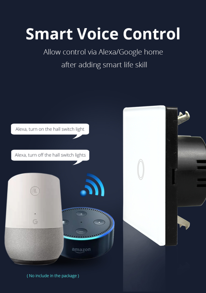 Zemismart WiFi Wall Switch 2 Way Remote Control Light Smart life APP Alexa Google Home Voice Control Master and Slave Switches