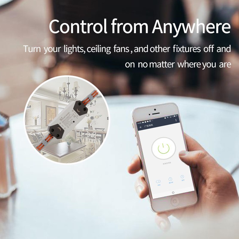 Smart Life Switch with RF Remote Control For DIY Home Devices to Work With Alexa Google Home