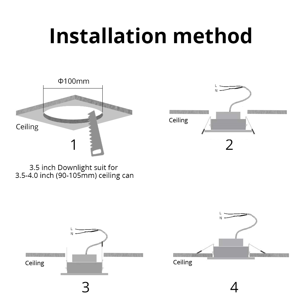 Zemismart SAA 3.5 inch WiFi RGBCW Led Downlight 10w Voice Control by Alexa Echo Google Home Assistant Home Automation