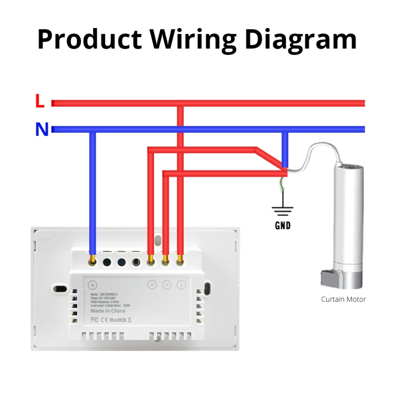 Zemismart WiFi Smart Home Touch Switch for Curtain Motor tuya Jinvoo APP control Alexa Gooogle Home  Wall Switch