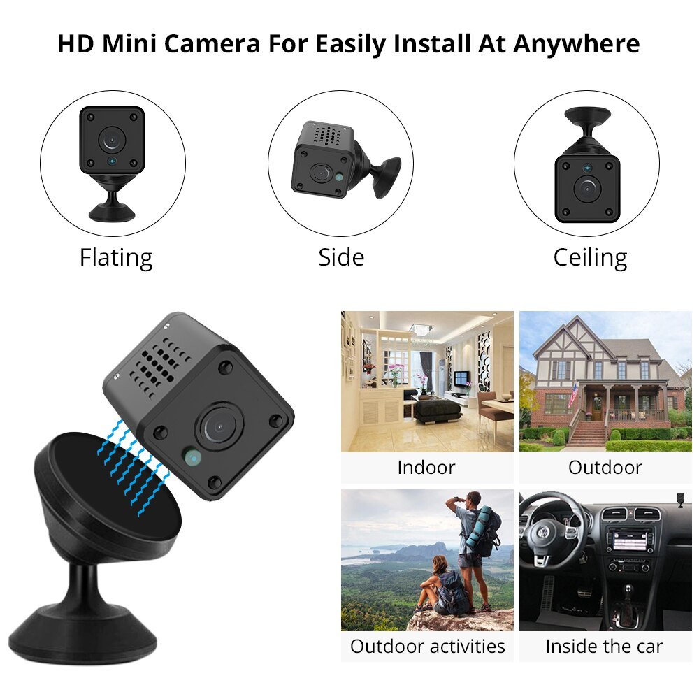 Tuya Smart 1080P Mini Camera With Echo Show Onvif Recording Night Vision Motion Detection Audio Video Synchronization Funtion