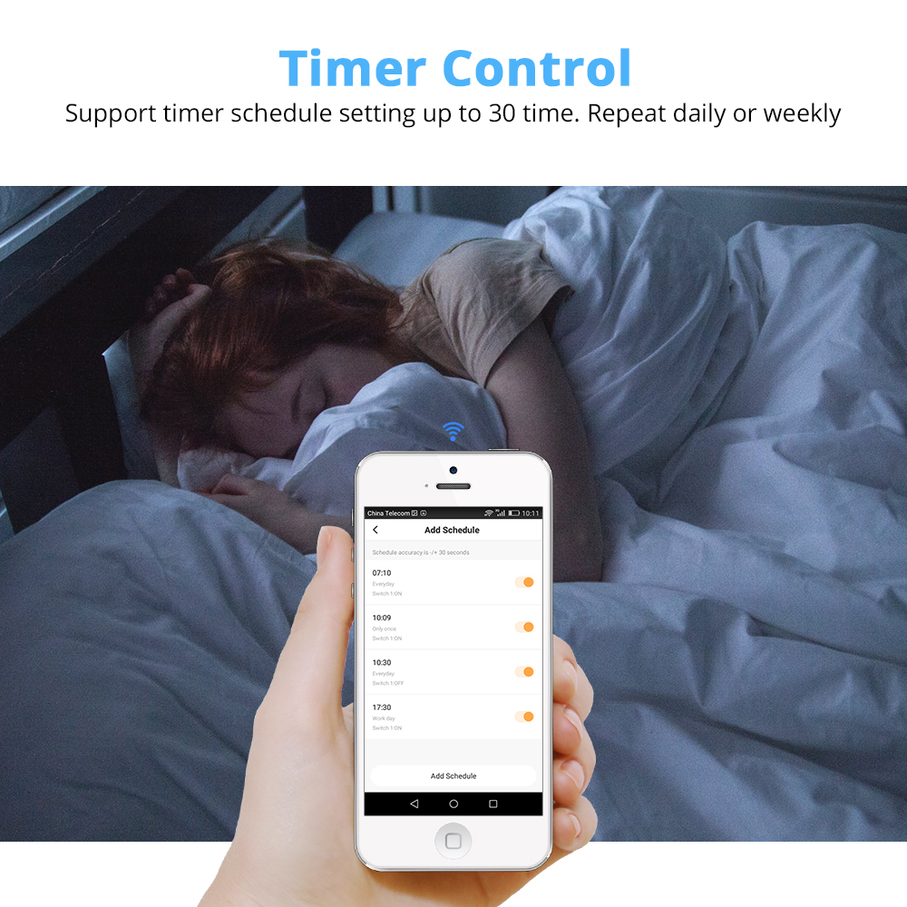 WiFi Light Switch with USB Port Outlet  US 2 gangs Tuya Control Alexa Enable 110V