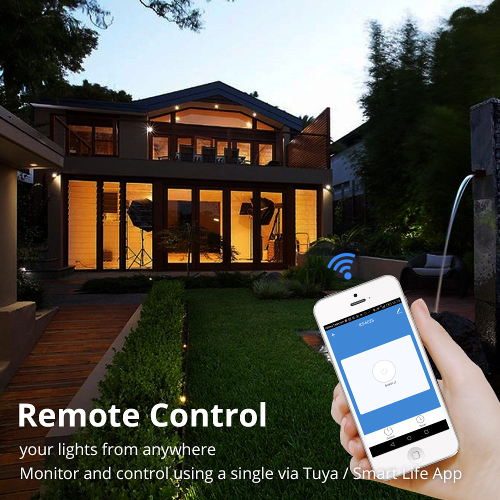 WiFi Light Switch with USB Port Outlet  US 2 gangs Tuya Control Alexa Enable 110V