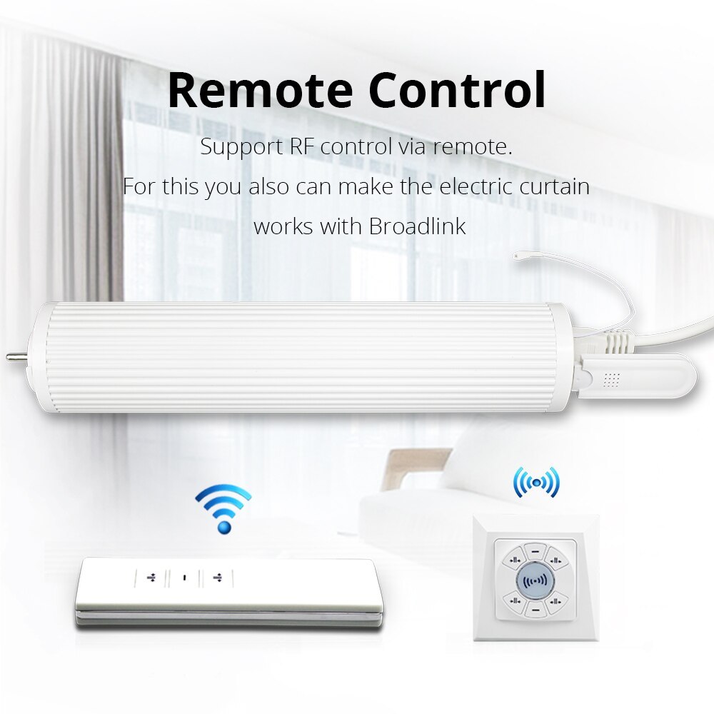 Zemismart Electric Curtain Double Track WiFi Tuya APP Alexa Google Assistant  Voice Control Adjustable Track