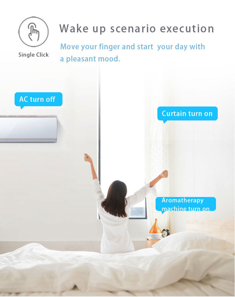 Zemismart Zigbee Wireless Switch Smart Remote Switch work with Tuya zigbee hub Zigbee Sticker Switch