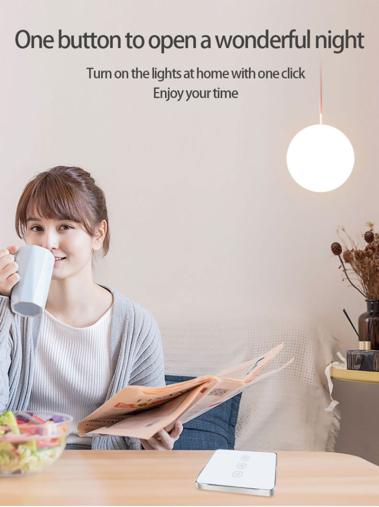 Zemismart Zigbee Wireless Switch Smart Remote Switch work with Tuya zigbee hub Zigbee Sticker Switch