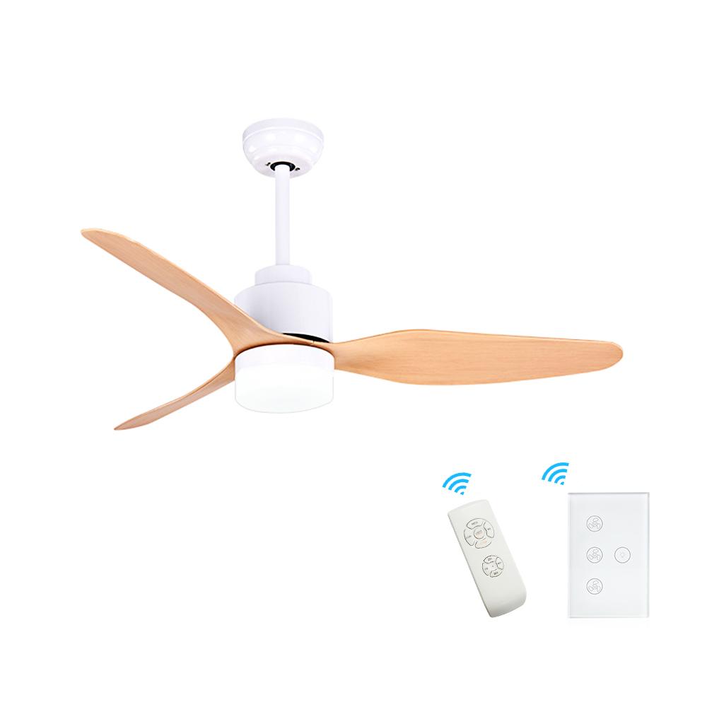Zemismart Smart Fan light Voice Control By Alexa Google Home HomeAssistant 3 blade ceiling fan with LED Light Kit