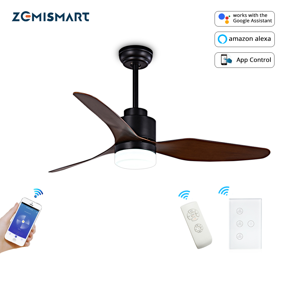 Zemismart Smart Fan light Voice Control By Alexa Google Home