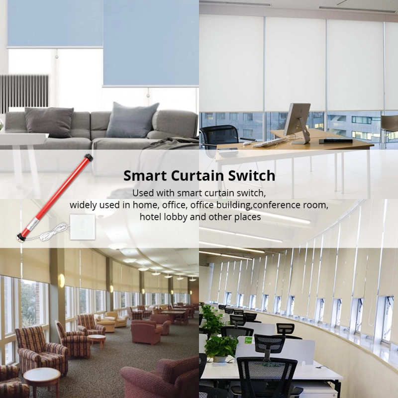 Automatic Electric Roller Curtain Motor for 38mm 36mm 37mm tube Blinds Shutters Control by Switch Suit for 110V to 240V