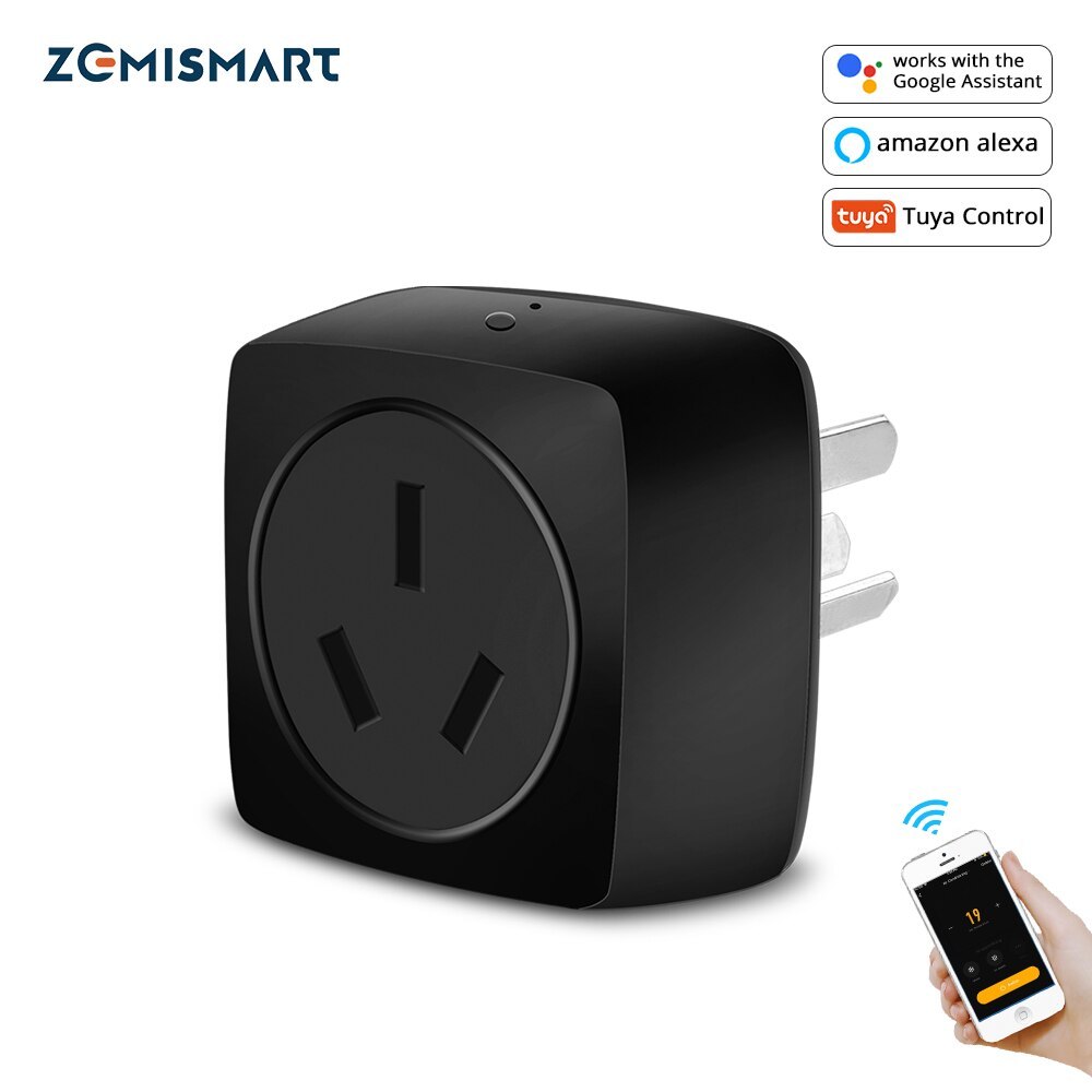 Zemismart 16A WiFi Air Conditioner AU Wall Plug Socket Outlet IR Remote Controller Tuya APP Work with Alexa Google Home