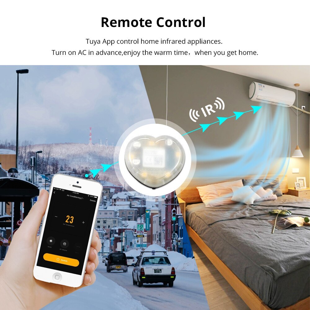 Zemismart IR Remote Control for TV Air Condition Porjector Fan Tuya APP Alexa Google Home Voice Control