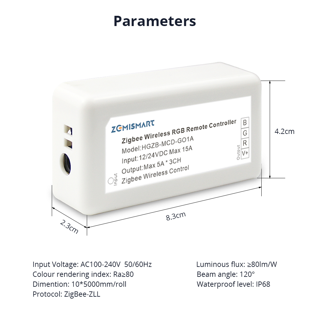 Zigbee ZLL RGB Led Light Strip Controller Driver SmartThings Control