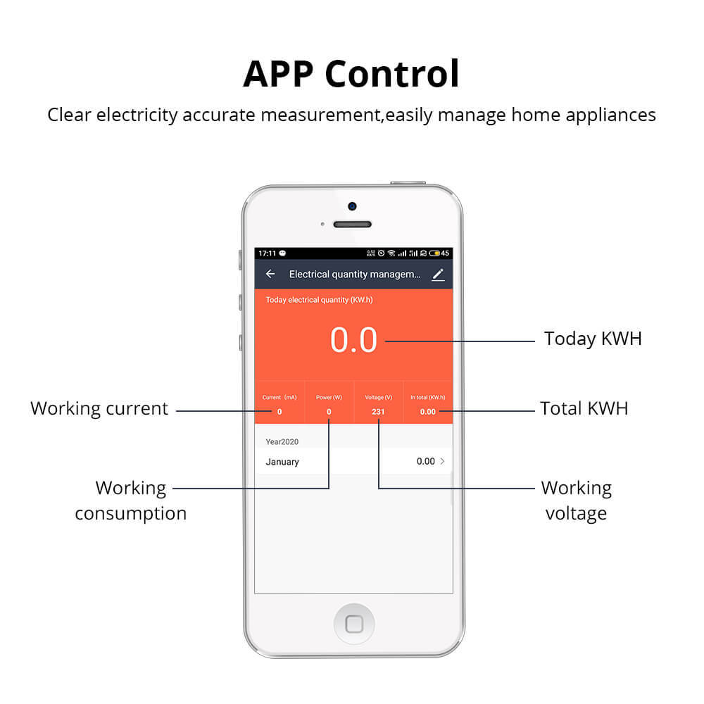 Zemismart WiFi Relay Digital Electric Energy Meter Tuya Smart Life APP Control Smart Home Timer Remote Control