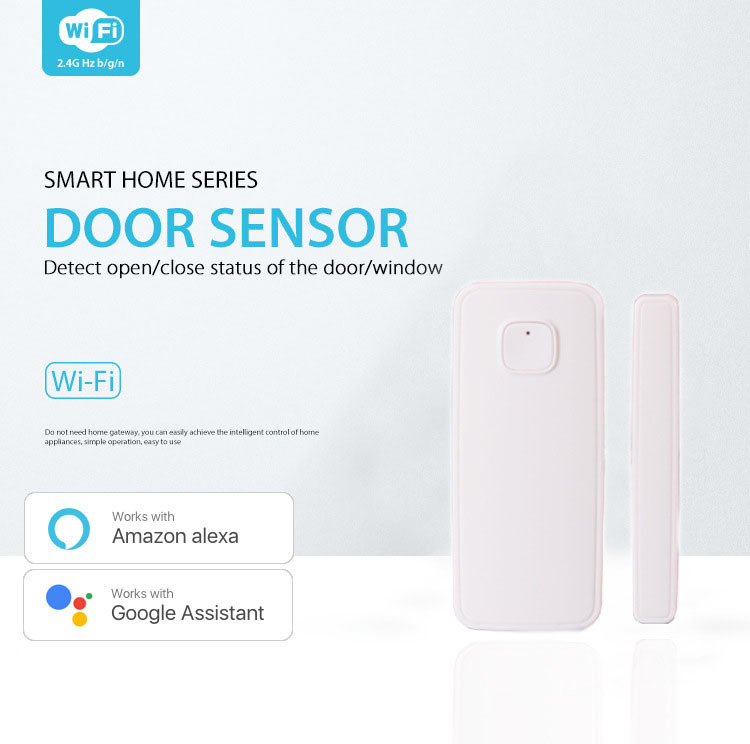 Wifi Door Sensor Window Sensors Alexa Google Home mini Alarm Security Smart Life Phone APP Remote Control