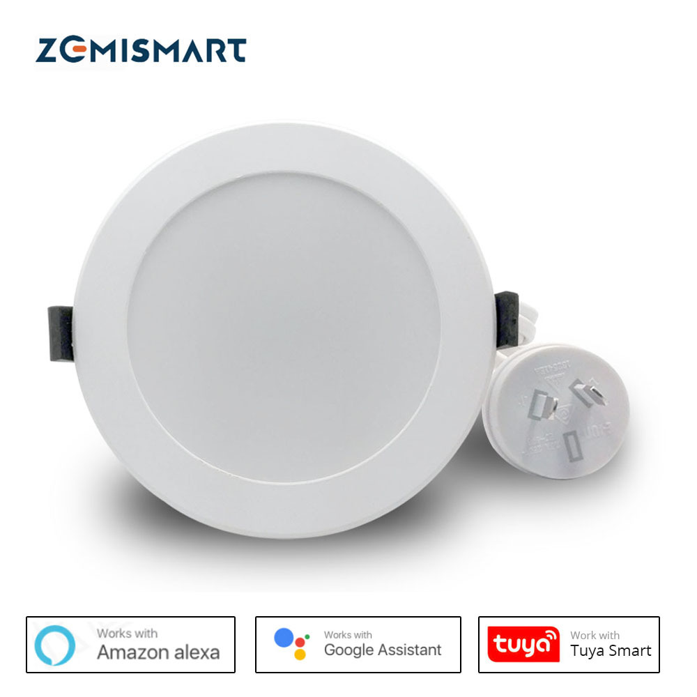 Zemismart AU 4 inch WiFi RGBCW Led Downlight 14w Voice Control by Alexa Echo Dot Spot Show Google Home Assistant Home Automation