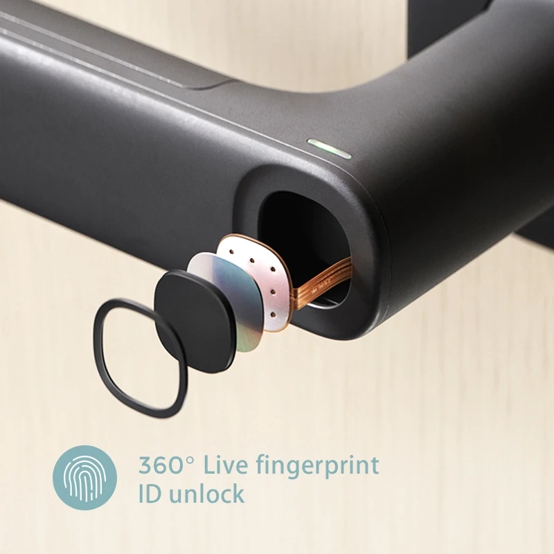 Zemismart Tuya Smart Fingerprint Lock Smart Lock Core Cylinder Intelligent Security Door Lock Encryption Work With Smart Life App NCF Card Blueotooth