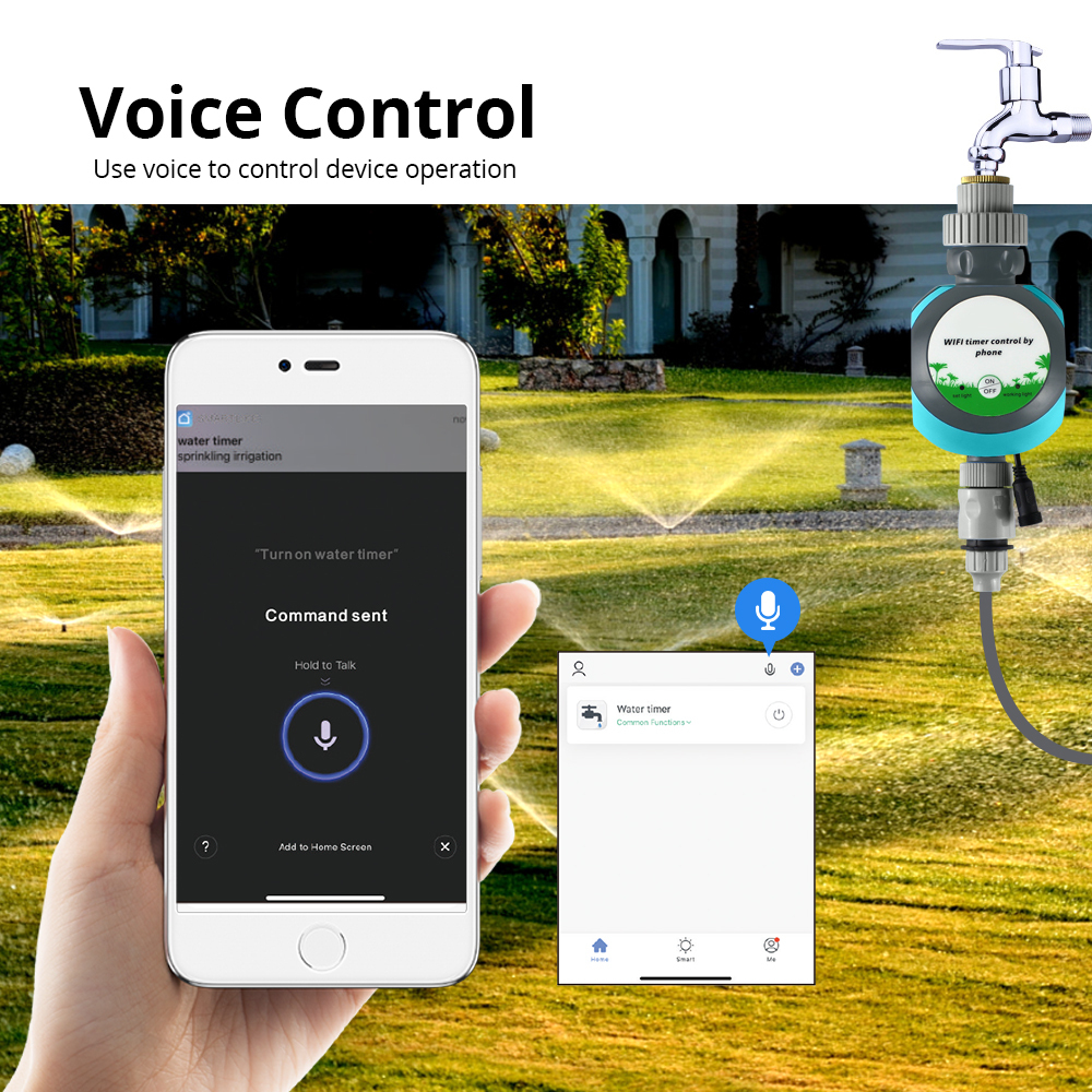 WiFi Smart Irrigation Electrical Watering Automatic Sprinkler Remote Garden System Timer works with Tuya Alexa Echo Google Home