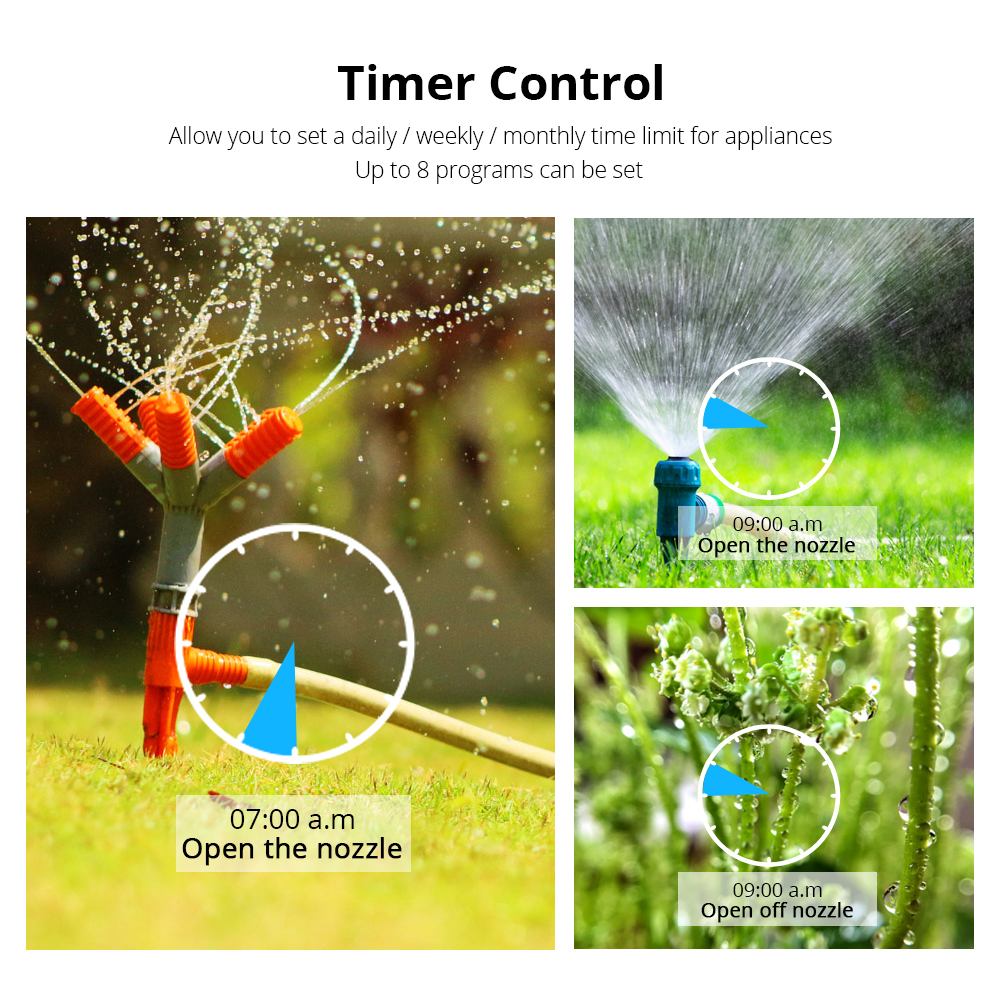 WiFi Smart Irrigation Electrical Watering Automatic Sprinkler Remote Garden System Timer works with Tuya Alexa Echo Google Home