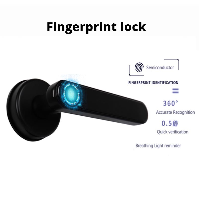 Zemismart Tuya Smart Fingerprint Lock Intelligent Security Door Lock Encryption Work With Smart Life App Passward Unclock