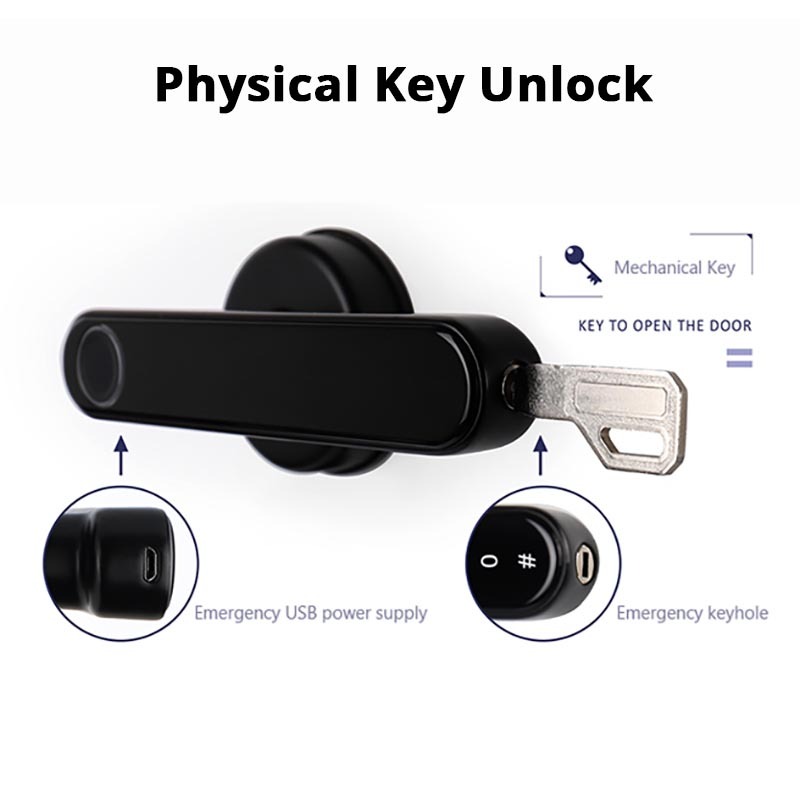 Zemismart Tuya Smart Fingerprint Lock Intelligent Security Door Lock Encryption Work With Smart Life App Passward Unclock