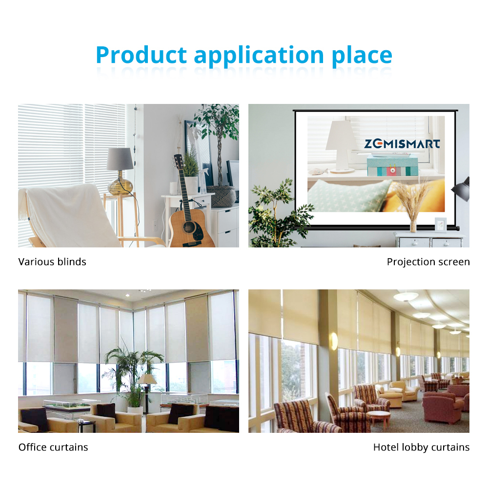 Zemismart WiFi Roller Shade Motor for 37mm Tube smart Life Alexa Google Home Control Support Alexa Google Home Control