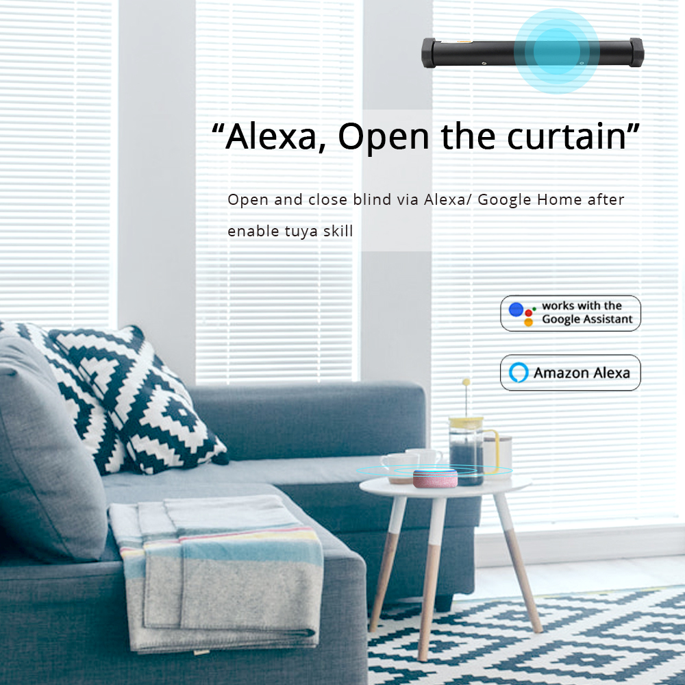 Zemismart Electric Aluminum  Blind Smart Shutters shades Tuya Smart Life Alexa Googl Home Control
