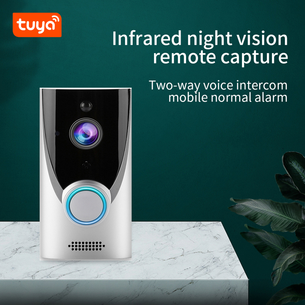 Zemismart 1080P Smart Video Doorbell WiFi Wireless Video Intercom Door Bell Two-way Audio Remote Recording Home Night Vision Camera works with Tuya